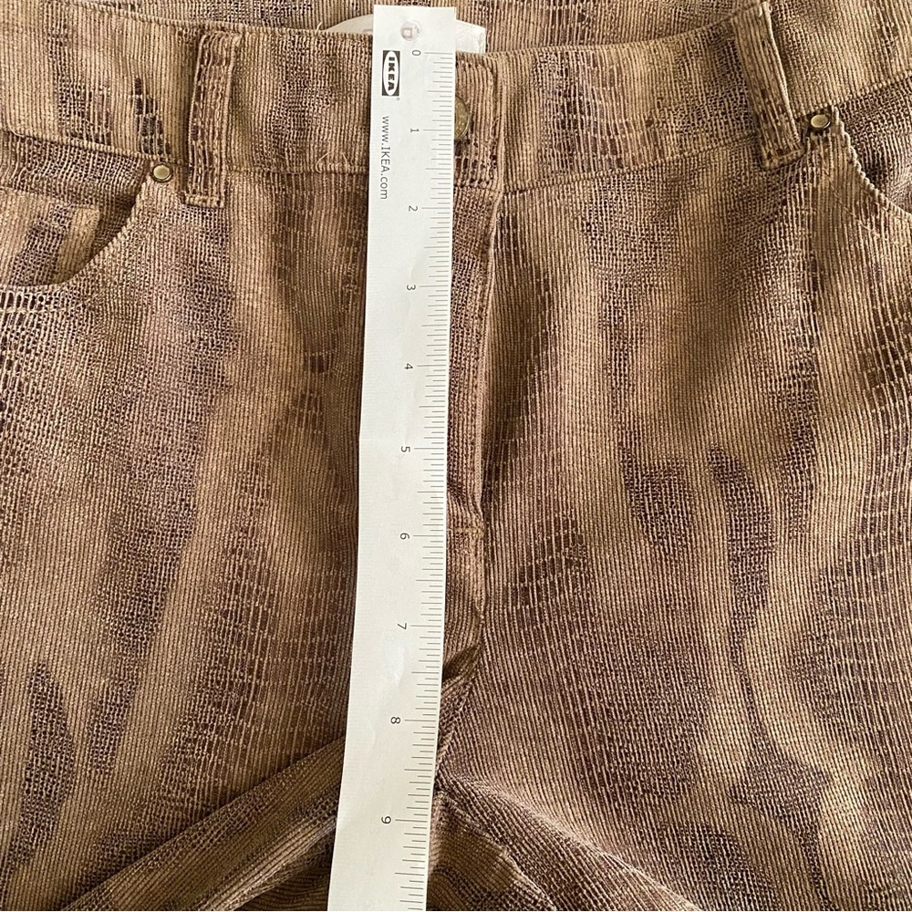CHICO’s Brown Python Corduroy Pants 0 - Picture 6 of 6